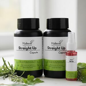Haleem Power Boost Combo – 2 Straight Up Capsules + 1 Get Up Spray